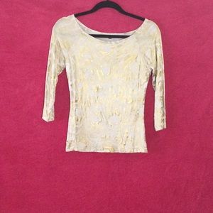 Rose Gold Quarter Sleeve Top